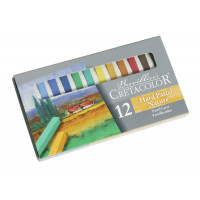 Набор сухой пастели CretacoloR для пейзажей `NATURE`, размер пастели 7х7х72 мм, 12 цветов, картонная коробка